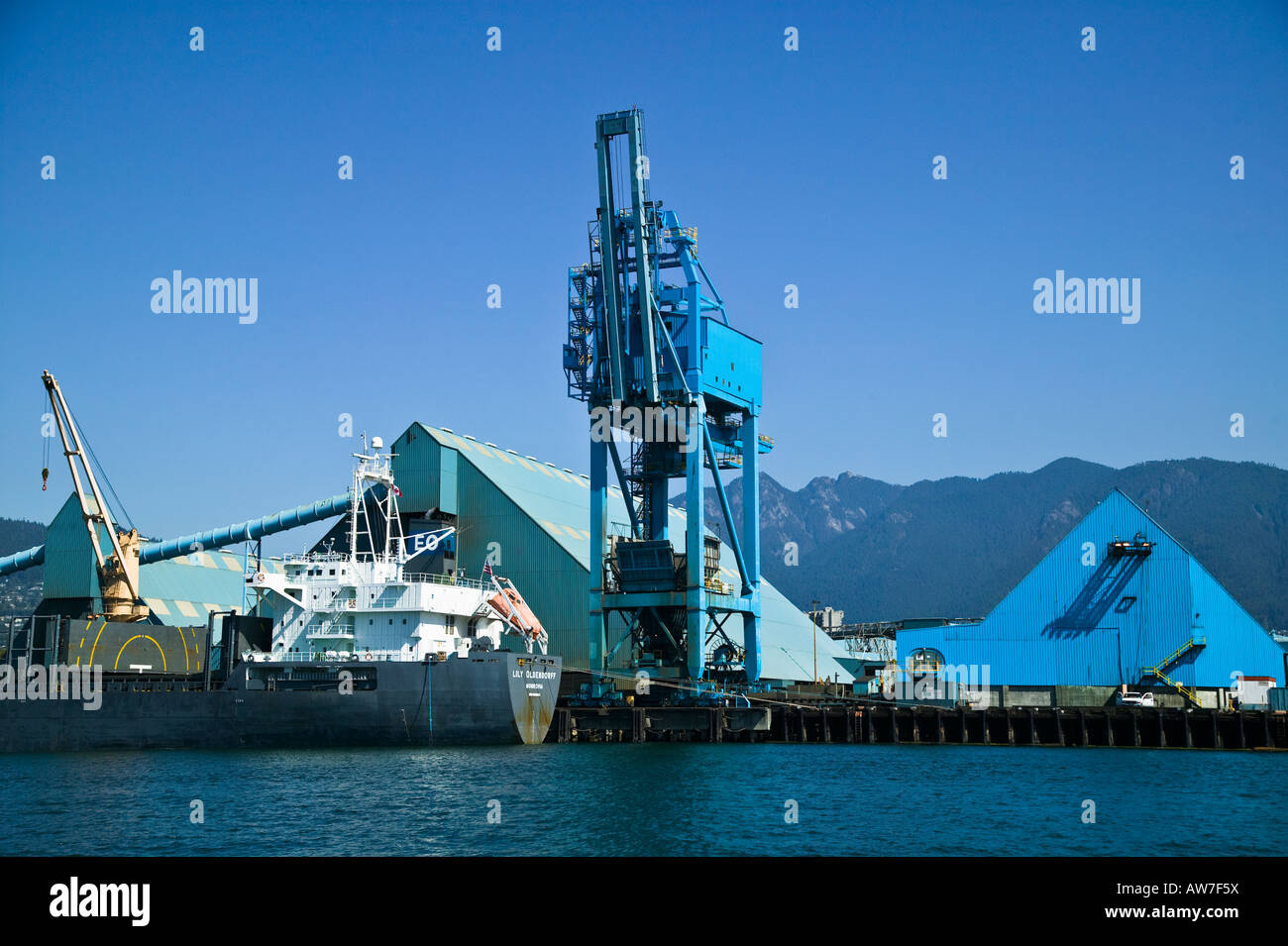 Shipping Docks North Vancouver, BC, Canada Stock Photo Alamy