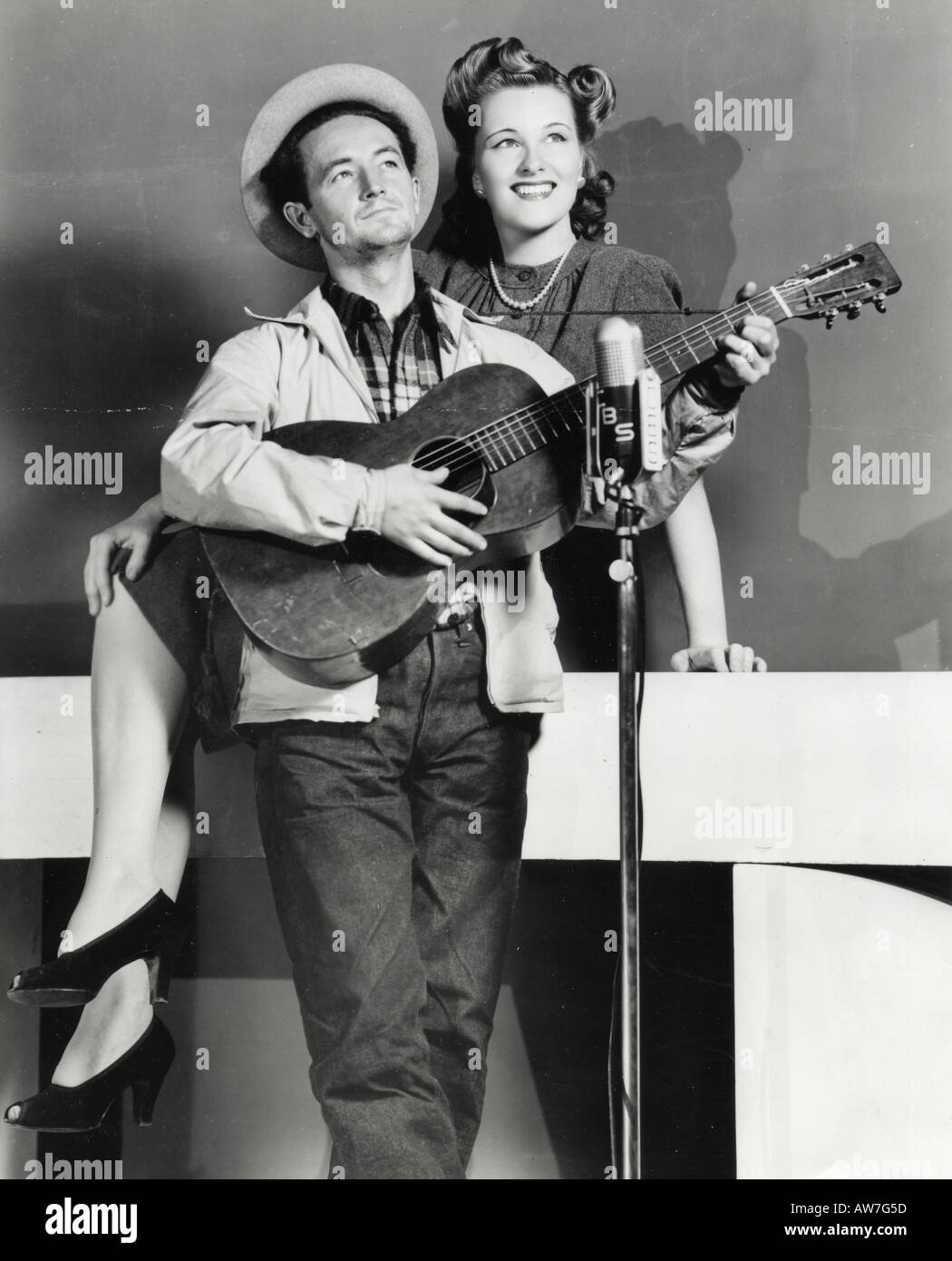 WOODY GUTHRIE Stock Photo