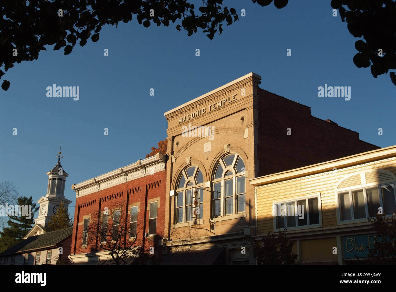 USA Shepherdstown West Virginia Building facades on German Street Stock