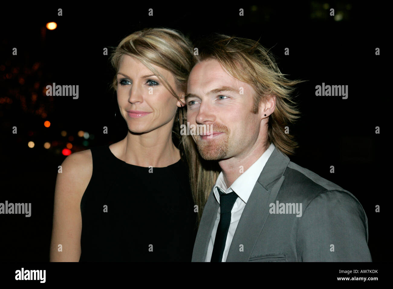 yvonne keating and ronan keating on the red carpet at the Fate Awards 2008 Belfast Northern Ireland Stock Photo