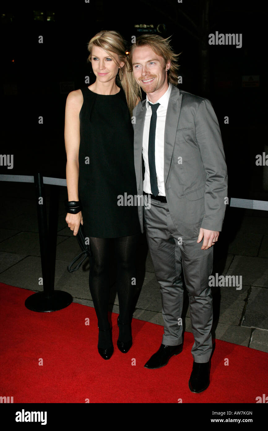yvonne keating and ronan keating on the red carpet at the Fate Awards 2008 Belfast Northern Ireland Stock Photo
