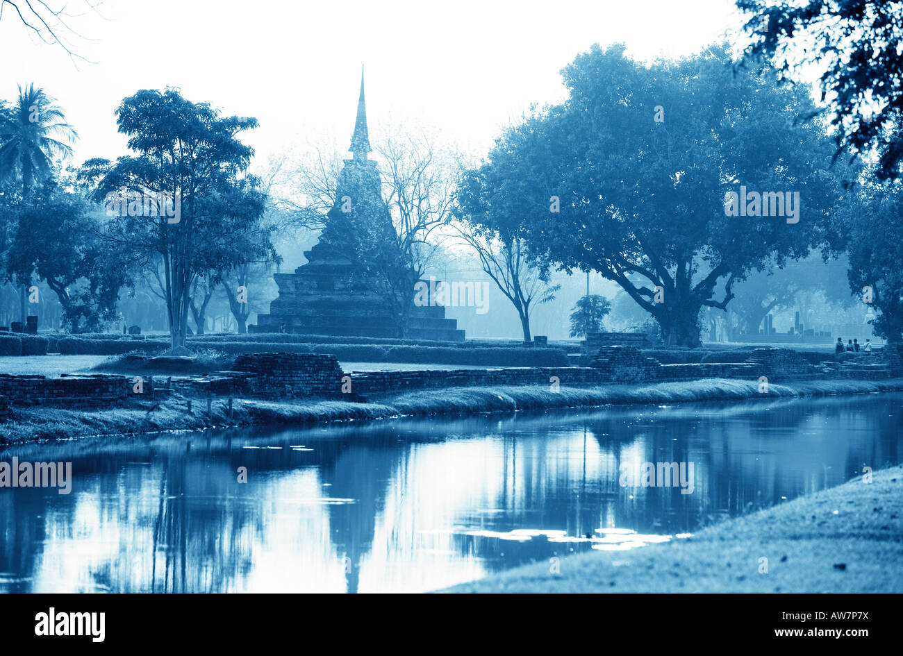 sukhothai temple in thailand Stock Photo