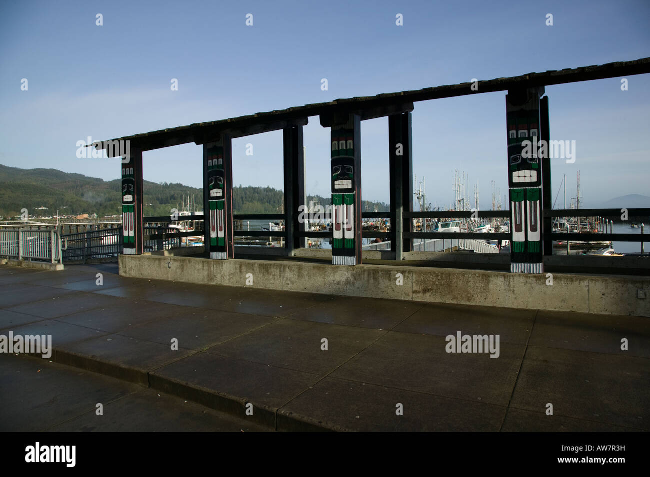 Marina entrance Neah Bay, Washington, USA Stock Photo Alamy