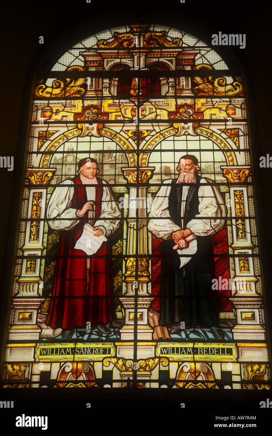 Stained Glass of Cambridge Chapel Stock Photo Alamy