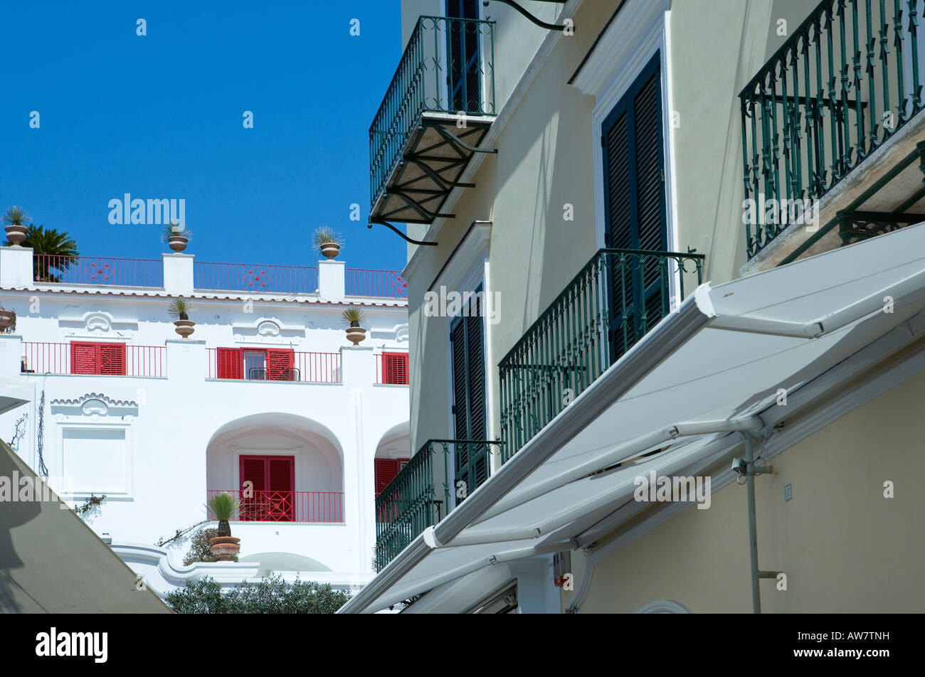 Italy Capri houses in the old town center Stock Photo Alamy