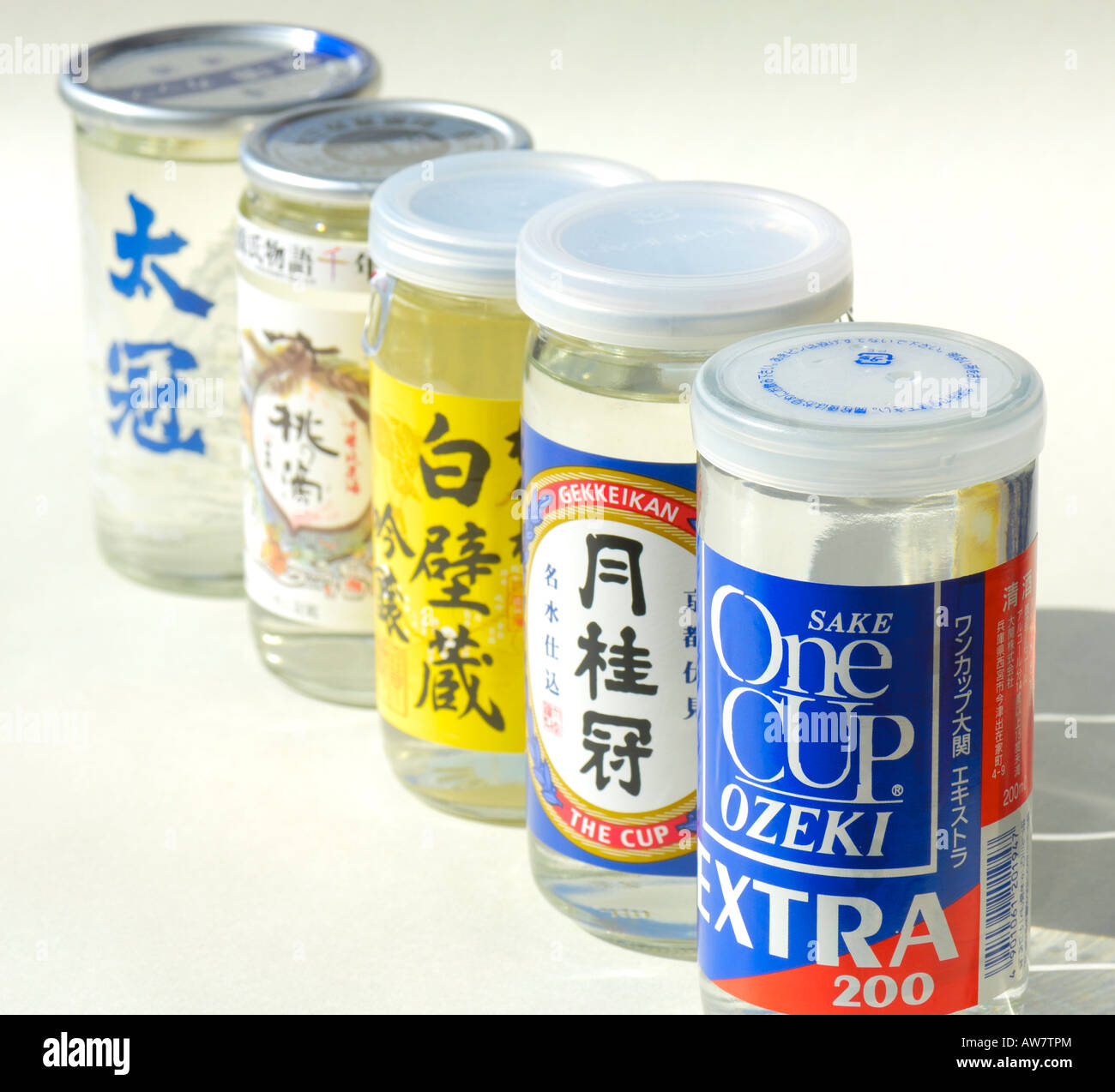 One Cup Ozeki Sake Stock Photo Alamy