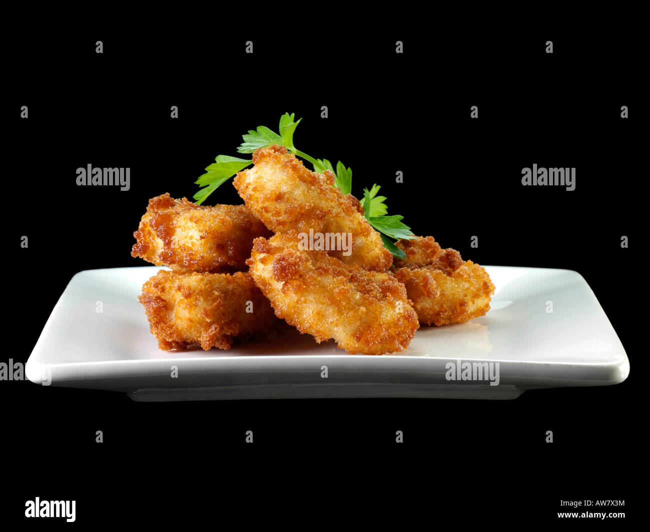 Chicken Nuggets kids meals editorial food Stock Photo