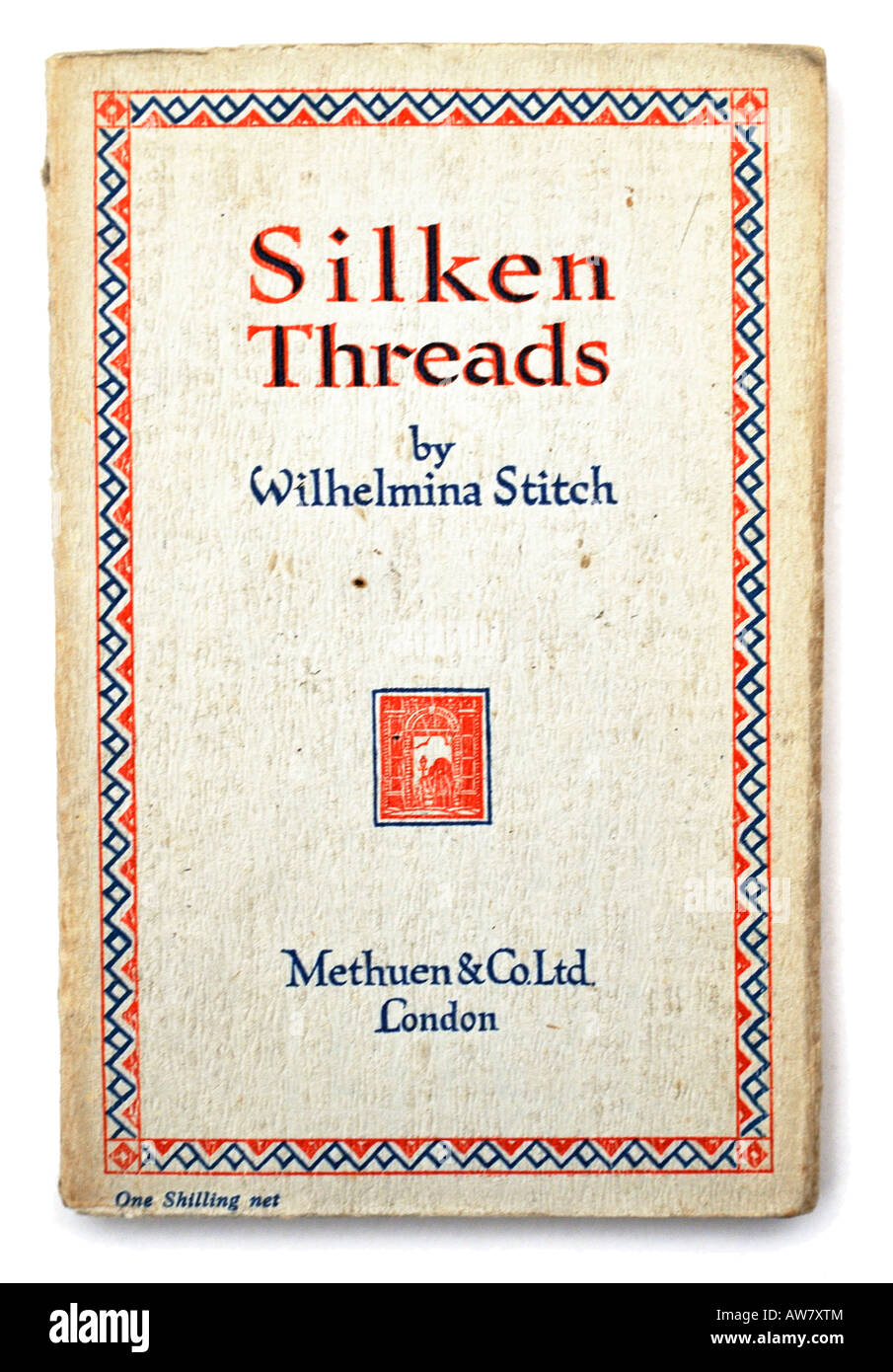 Old Paperback Book Silken Threads by Wilhelmina Stitch EDITORIAL USE ONLY Stock Photo