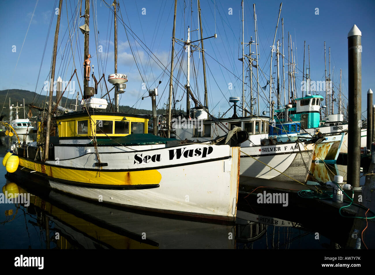 Fishing fleet Neah Bay, Washington, USA Stock Photo - Alamy