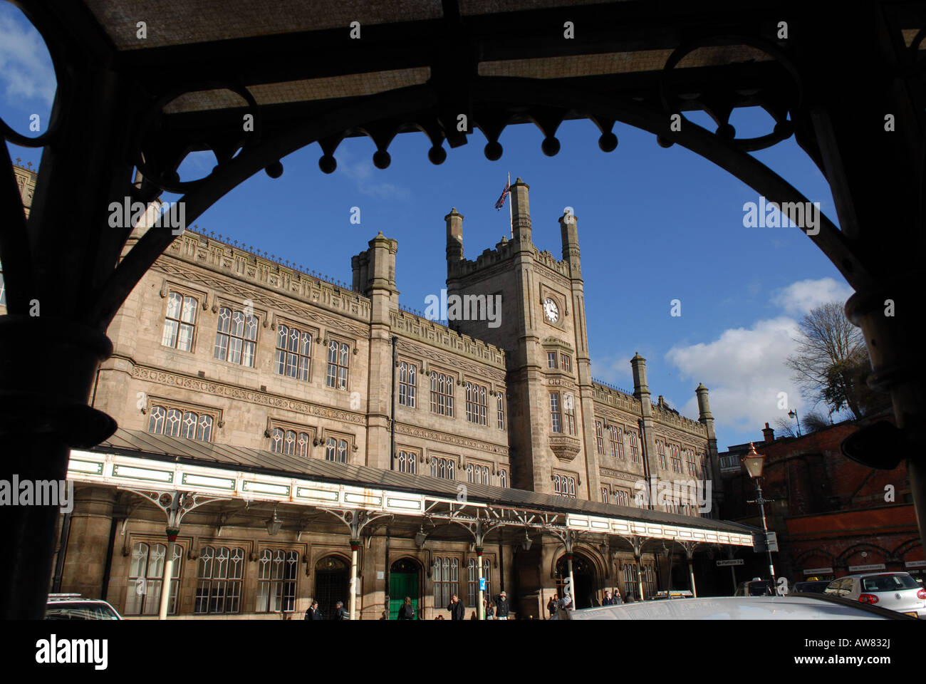 Shrewsbury Railway Station in Shrewsbury Shropshire Stock Photo