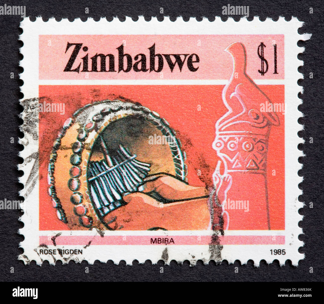 Zimbabwean postage stamp Stock Photo Alamy