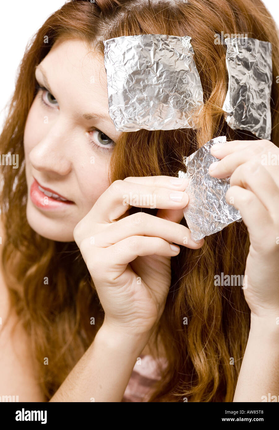 Foils hair hires stock photography and images Alamy