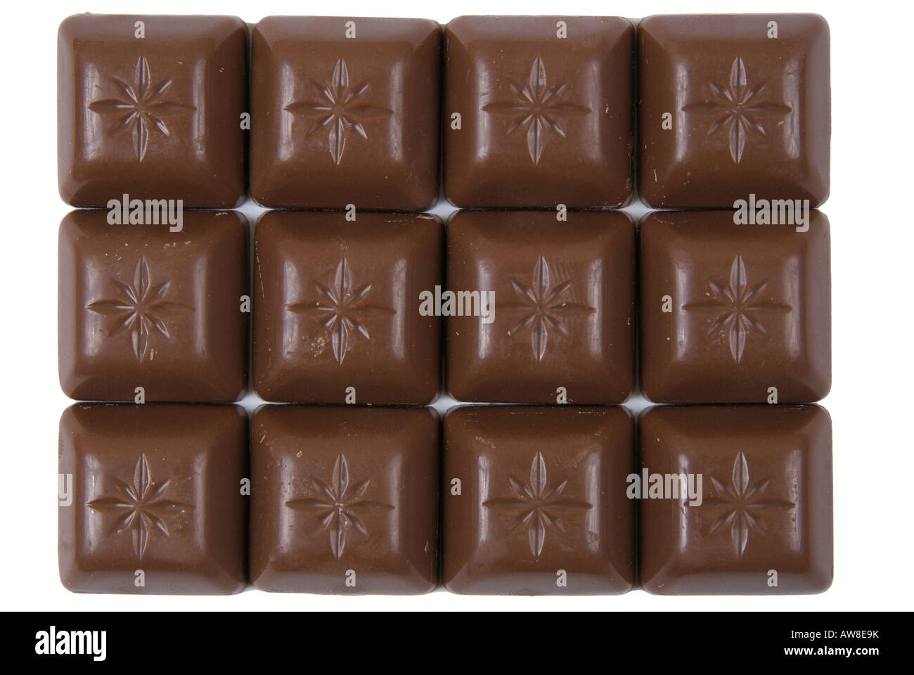 Close up photo of chocolate White background Stock Photo - Alamy