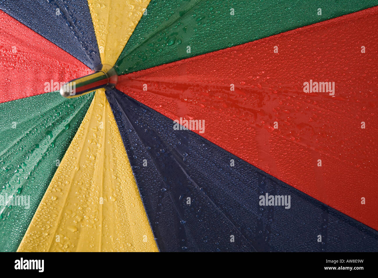 Umbrella with raindrops on it Stock Photo Alamy