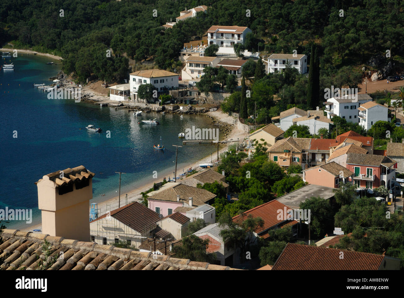 Kalami beach, Corfu (Kerkyra) island, Greece Stock Photo