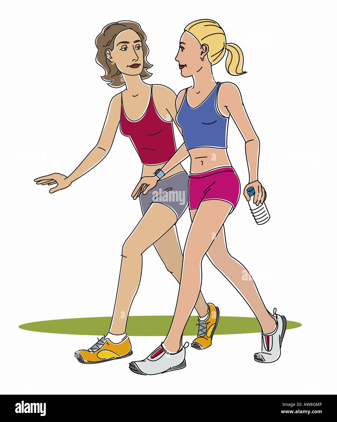 Exercise cartoons hi-res stock photography and images - Alamy