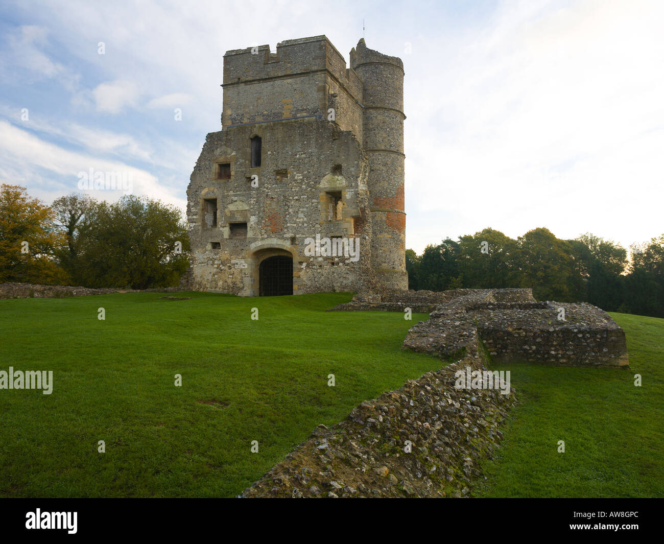 Donnington Castle built in 1386 by Richard de Adderbury near Newbury Berkshire UK Stock Photo