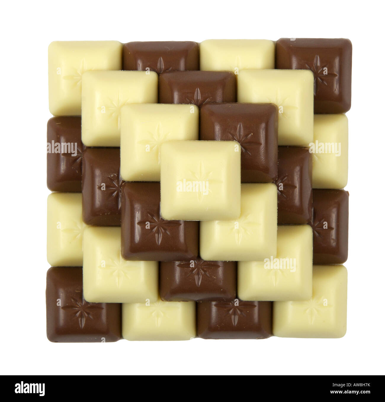 Black and white chocolate Stock Photo - Alamy