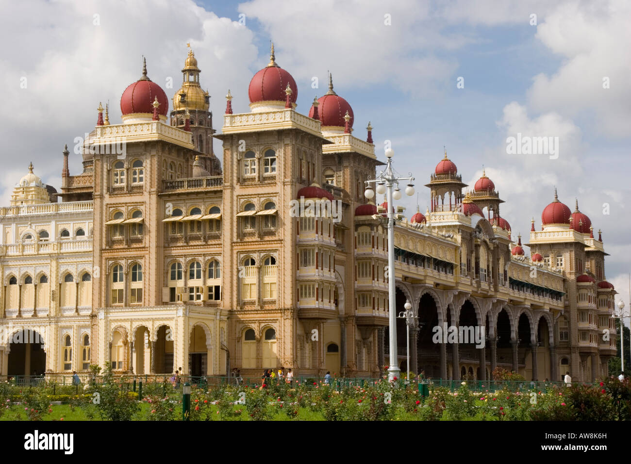 Indo Saracenic Architecture Of The Royal Palace Of Mysore In India 