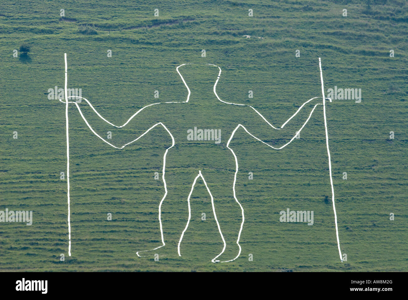 Long Man of Wilmington Stock Photo - Alamy