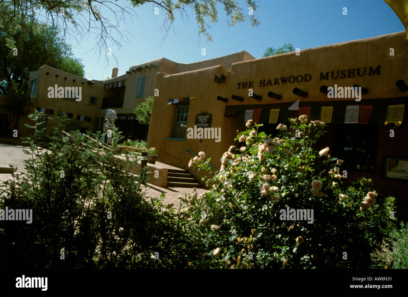 Harwood Museum Taos New Mexico NM National Register of Historic Places Stock Photo