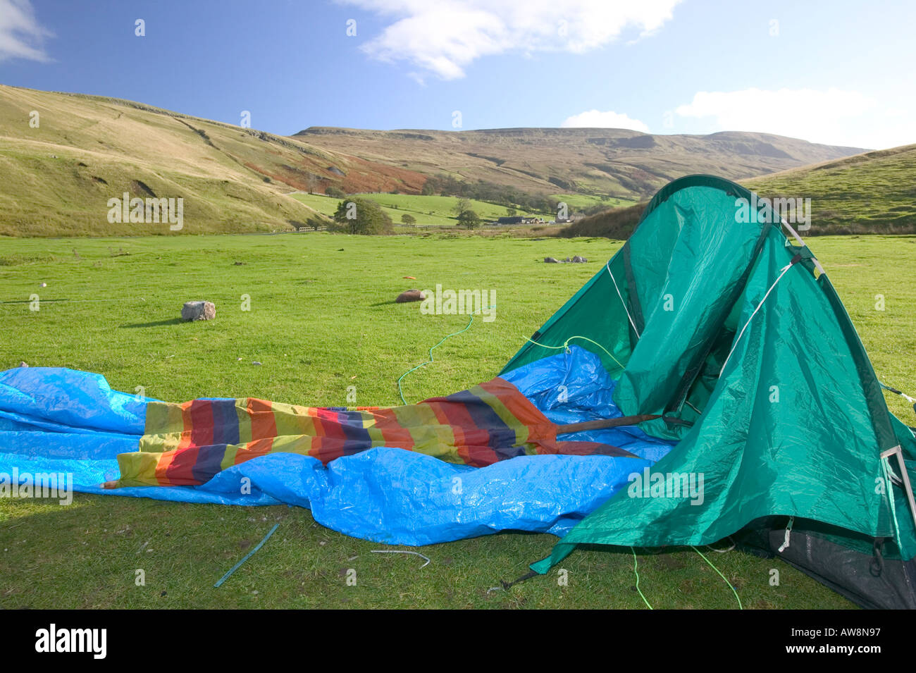 Wind tent blown over hires stock photography and images Alamy