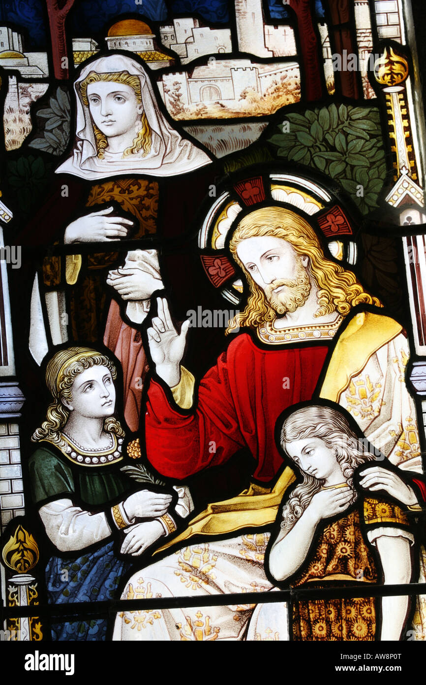 Suffer The Little Children To Come Unto Me Bible Story Stock Photo suffer the little children to come unto me bible story stock photo