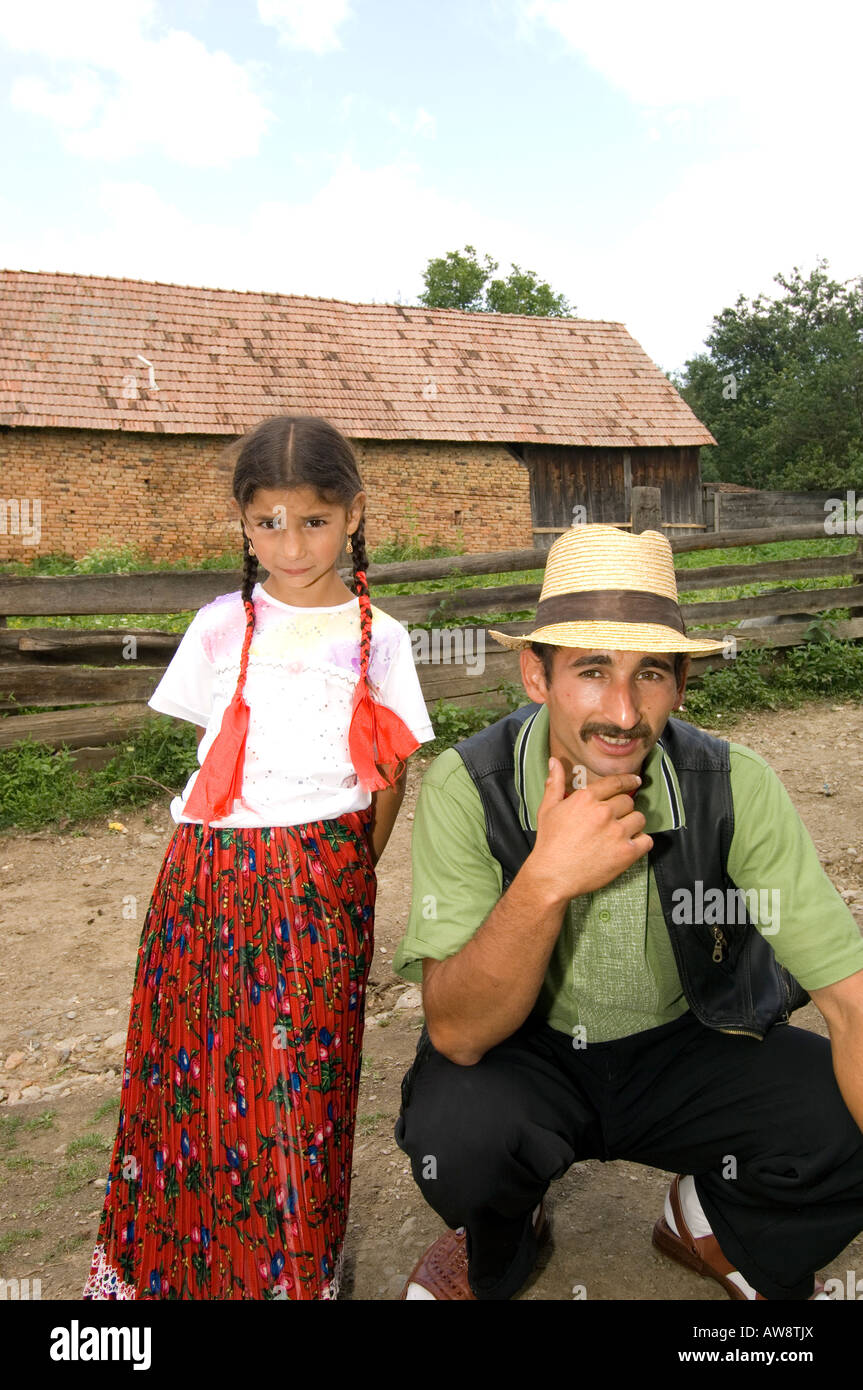 Europe Romania Transylvania Gypsy wedding Roma father and doughter at ...