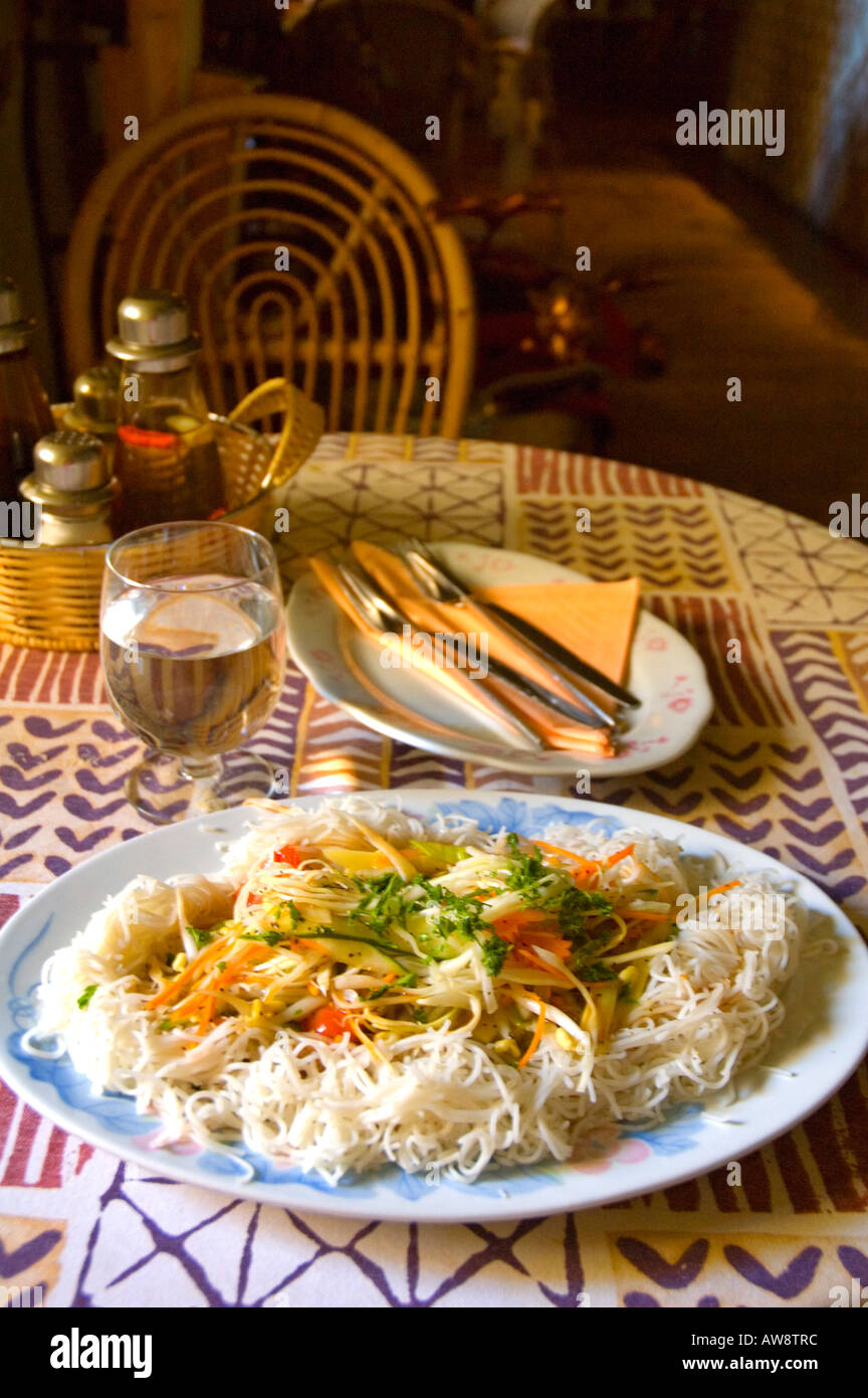 Vegetarian noodles at Maly Buddha restaurant in Mala Strana in Prague Czech  Republic EU Stock Photo - Alamy
