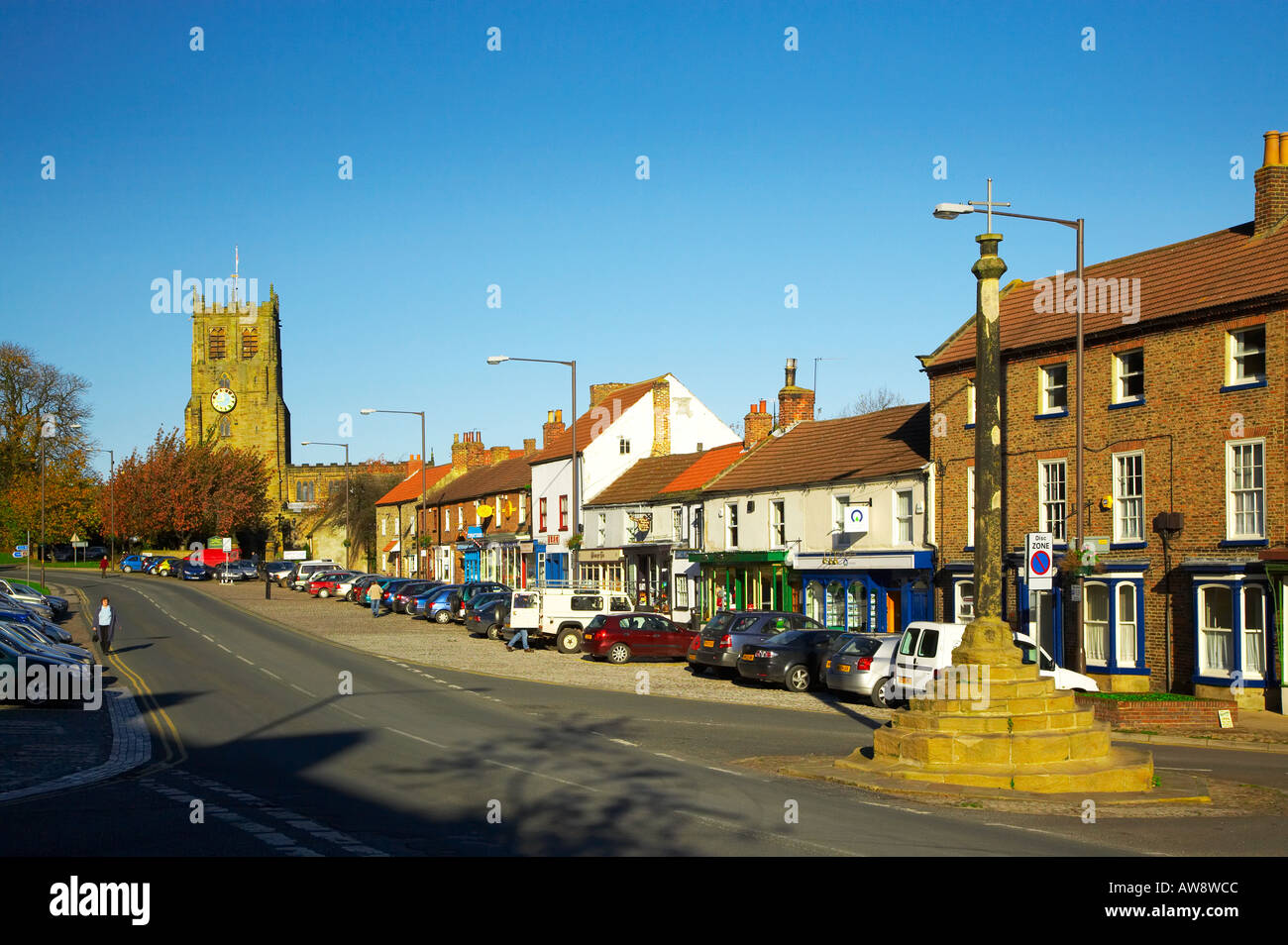 England North Yorkshire Bedale High Street North End St Gregory s Stock ...