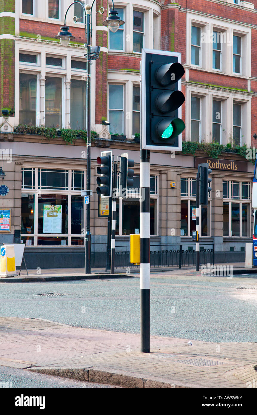 Location of the UK's first set of traffic lights in Wolverhampton Stock Photo
