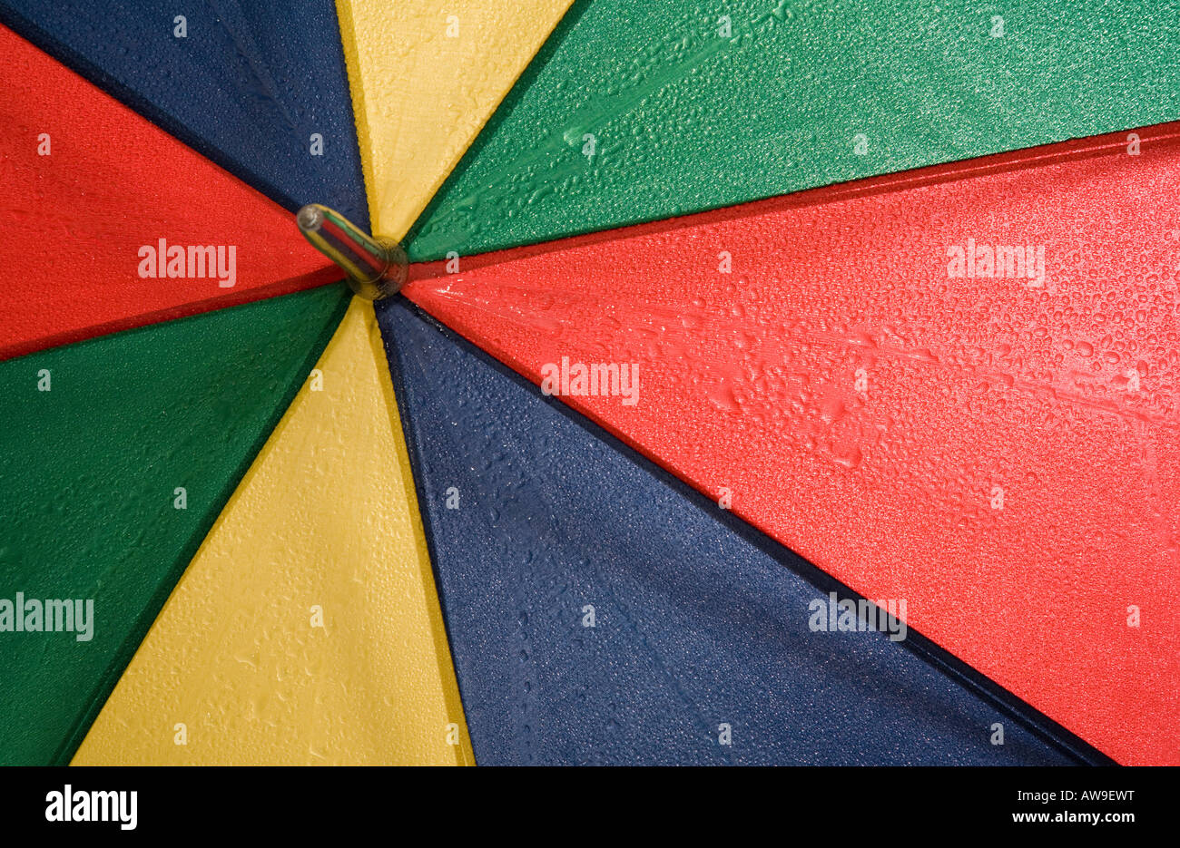 Umbrella with raindrops on it Stock Photo Alamy