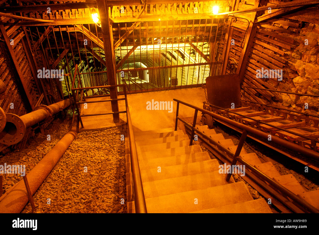 The main shaft of the Empire Mine Empire Mine State Historic Park Grass ...