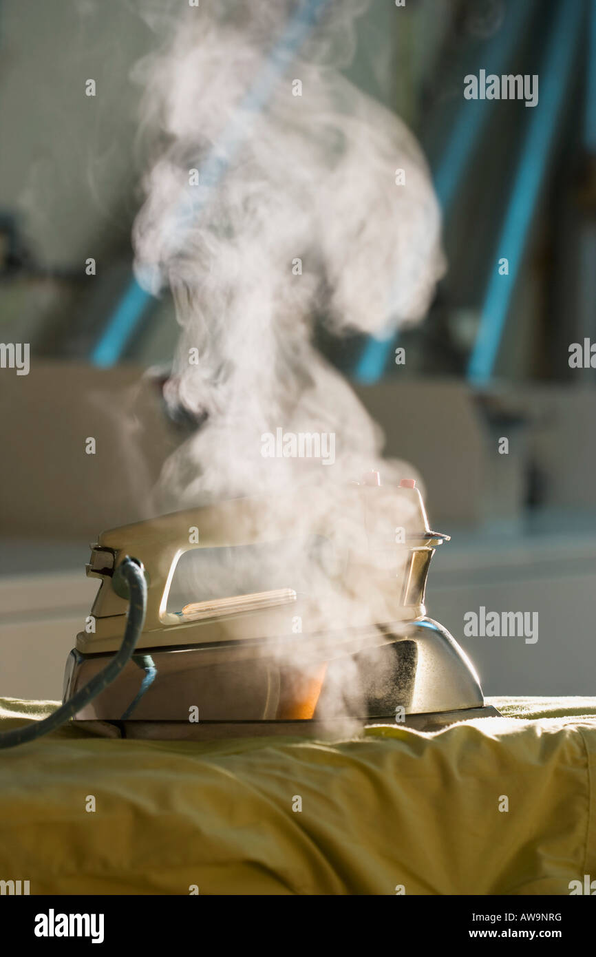 Steaming iron Stock Photo Alamy