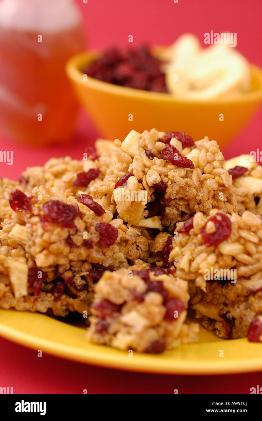 Healthy snack choices Stock Photo
