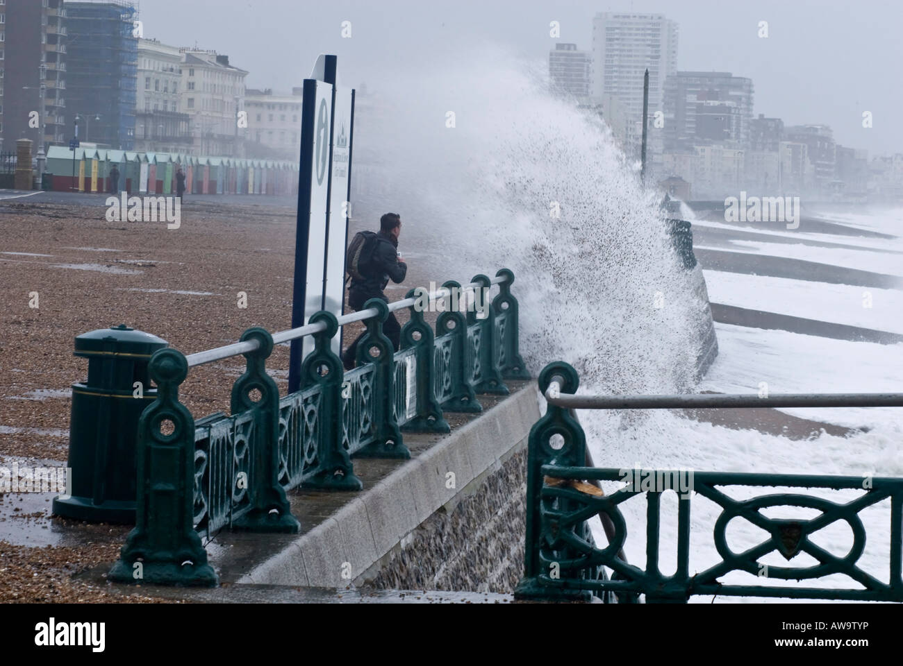 Sea Storm breaking Wave Photographer Camera Stock Photo - Alamy