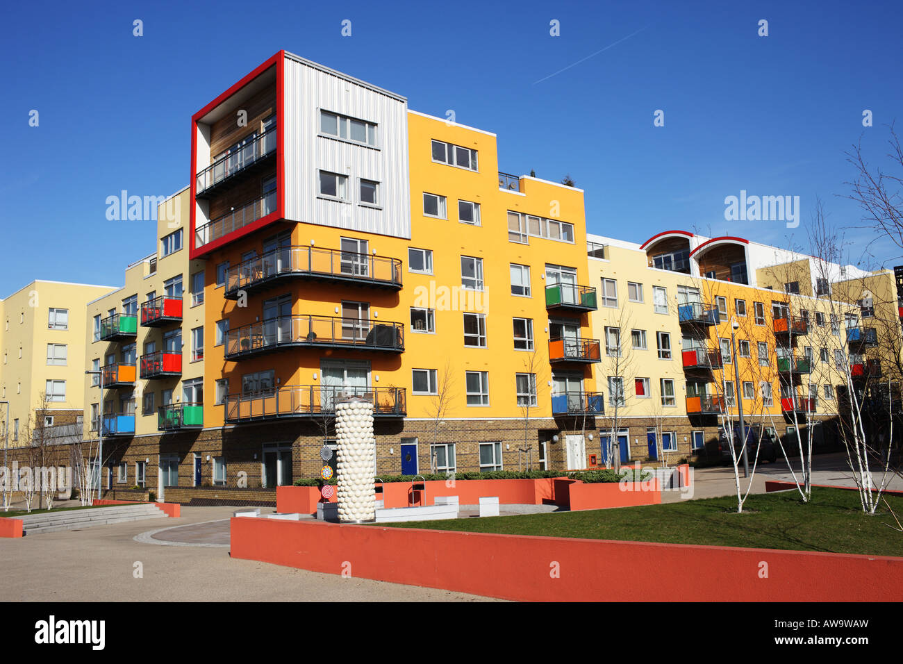 Greenwich Millennium Village Stock Photo Alamy