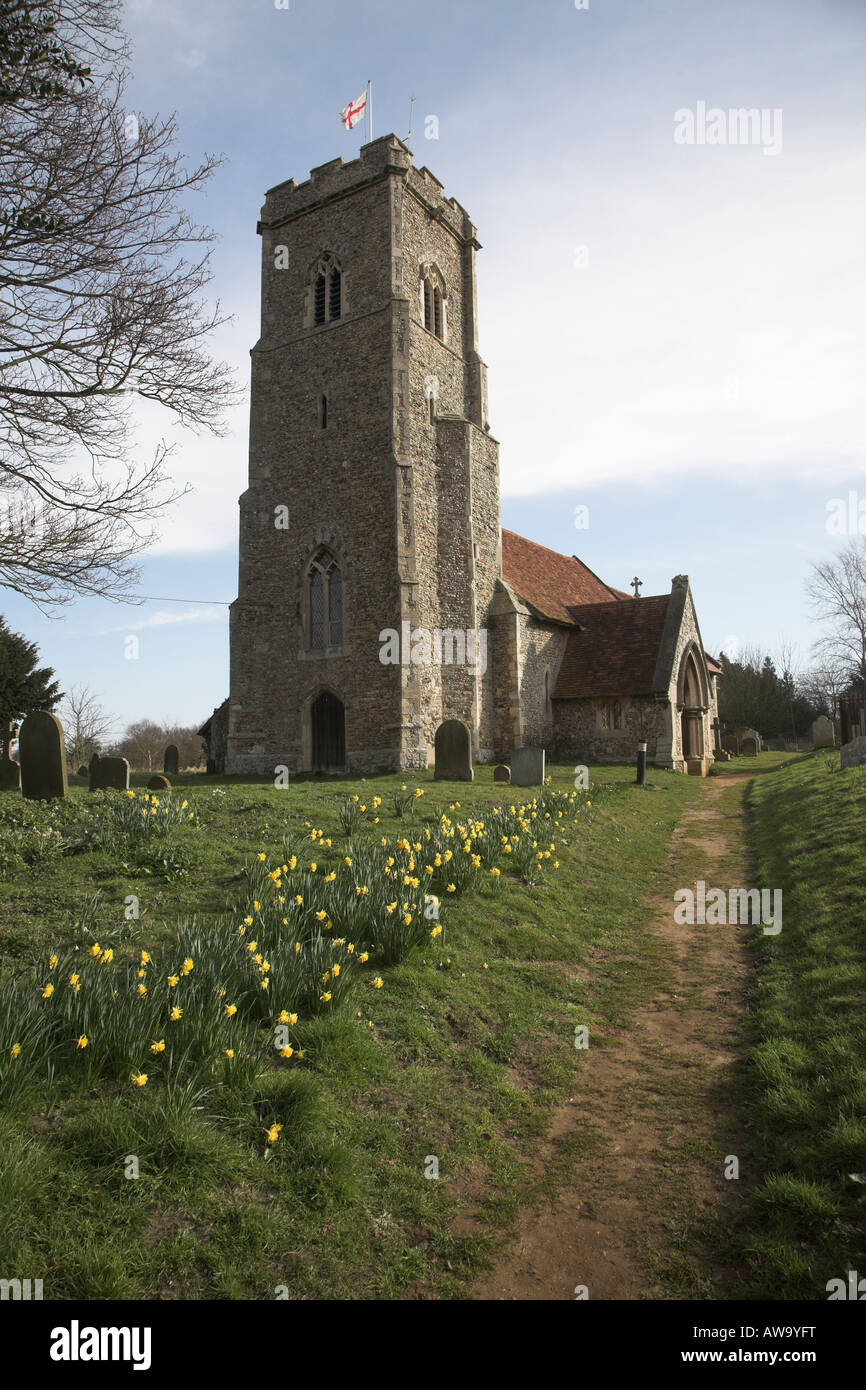 English church with tower hi-res stock photography and images - Alamy