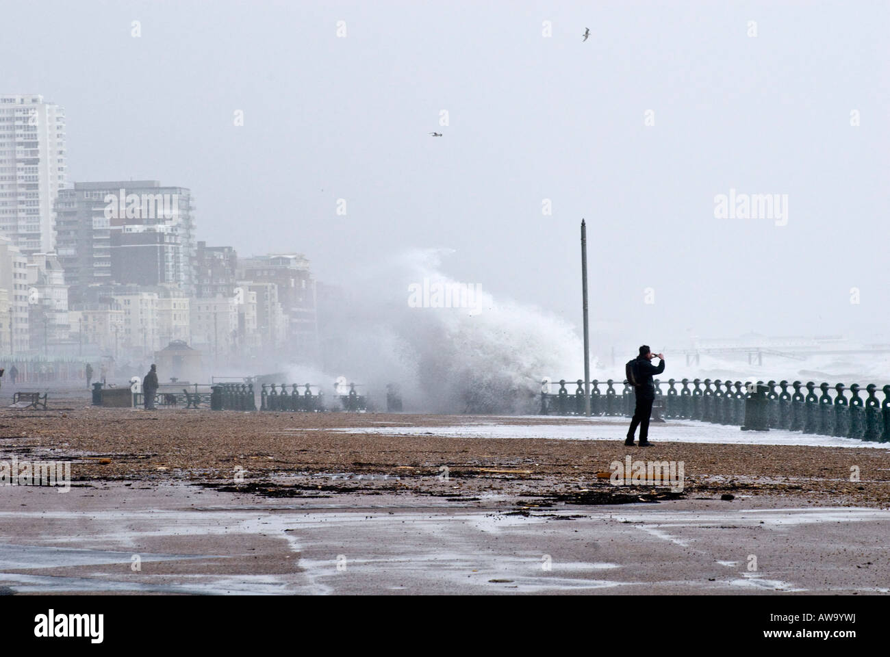 Sea Storm breaking Wave Photographer Camera Stock Photo - Alamy