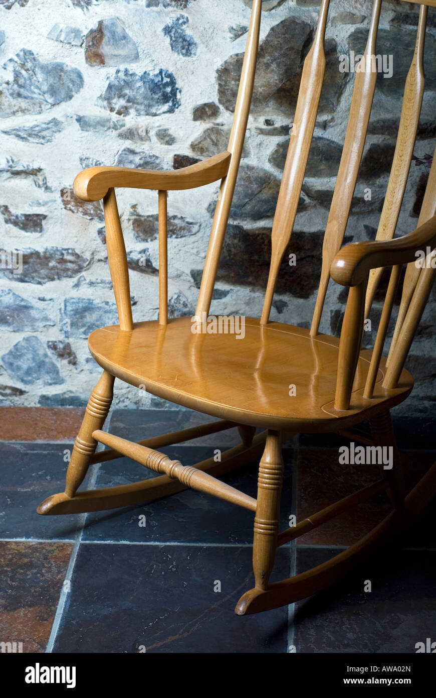 Rocking chair with a rock hi-res stock photography and images - Alamy