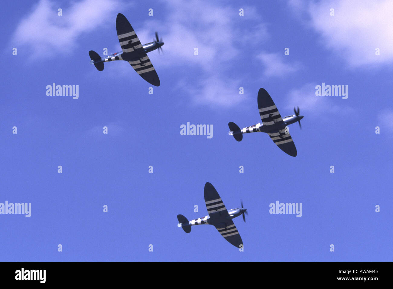 Supermarine Spitfire PRXI & PRXIX Formation Stock Photo