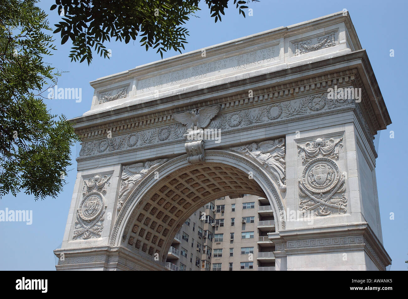 Washington Square Arch, Manhattan, New York, USA Stock Photo