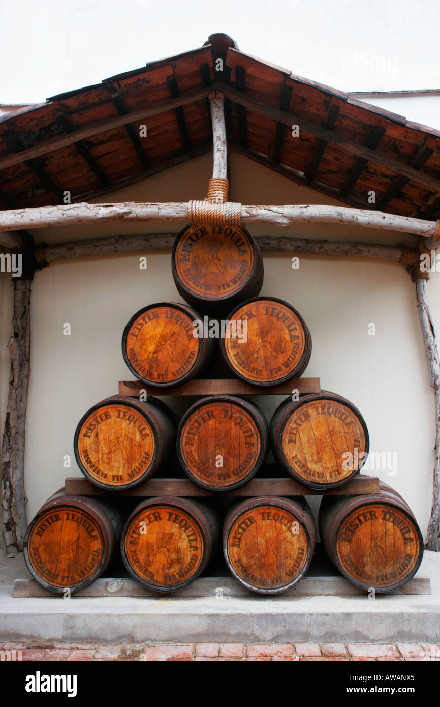 Tequila barrels Stock Photo Alamy