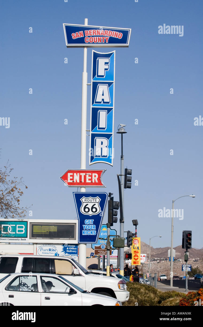 San Bernadino County Fair Sign Stock Photo Alamy