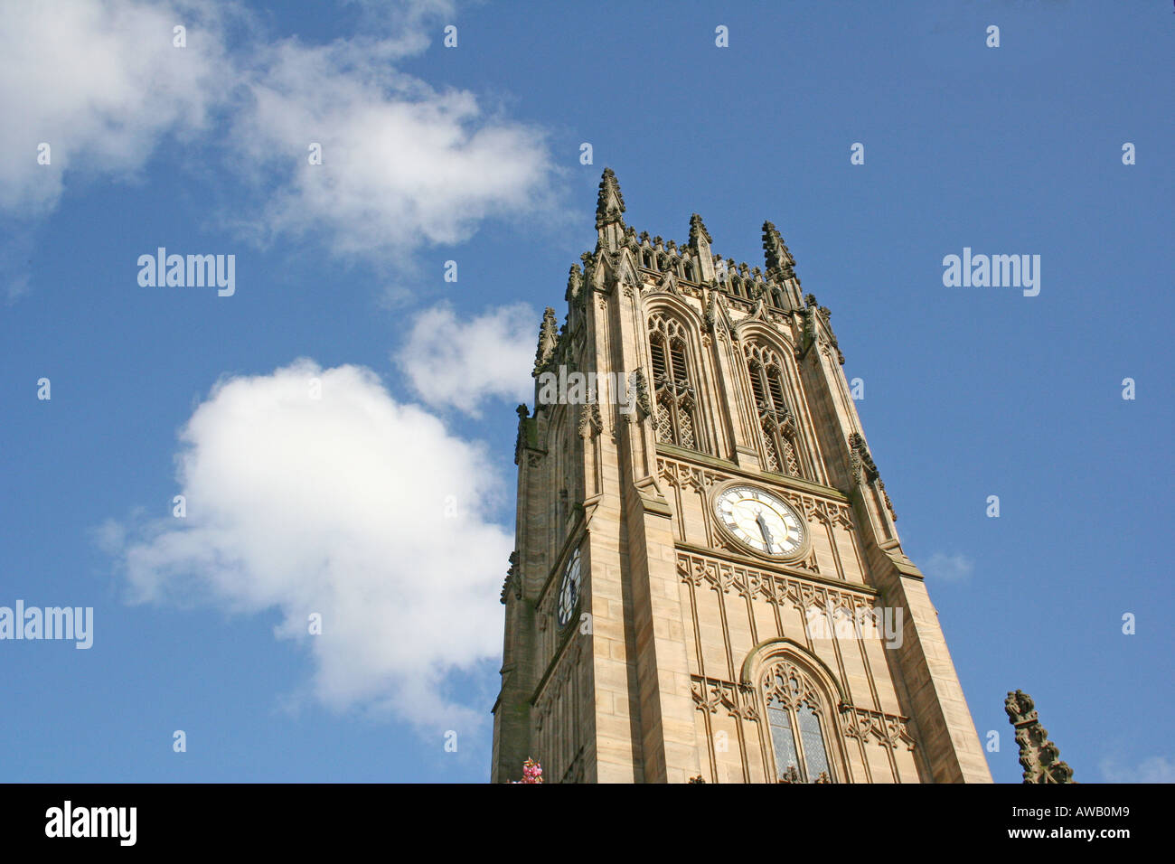 Clock Tower of Leeds Parish Church Stock Photo Alamy
