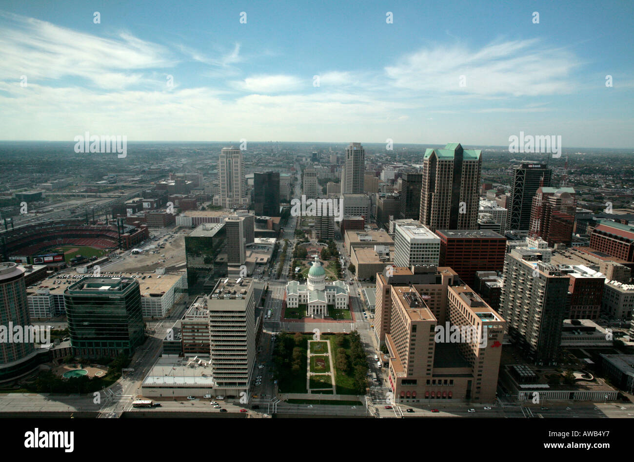 Gateway arch st louis aerial hi-res stock photography and images - Alamy