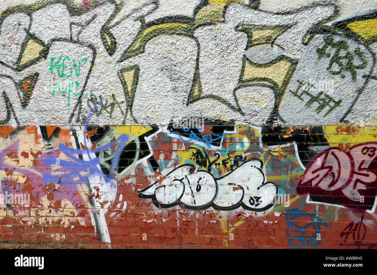 Spray painted graffiti vandalism, Glasgow, Scotland, UK Stock Photo Alamy