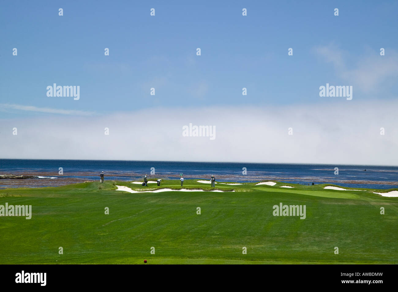 Carmel Pebble Beach, Golf Course California, USA Stock Photo Alamy