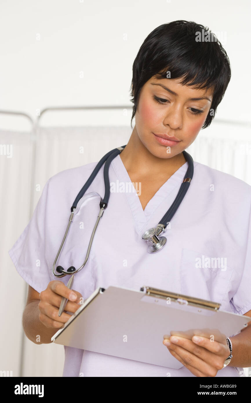 Female health practitioner Stock Photo