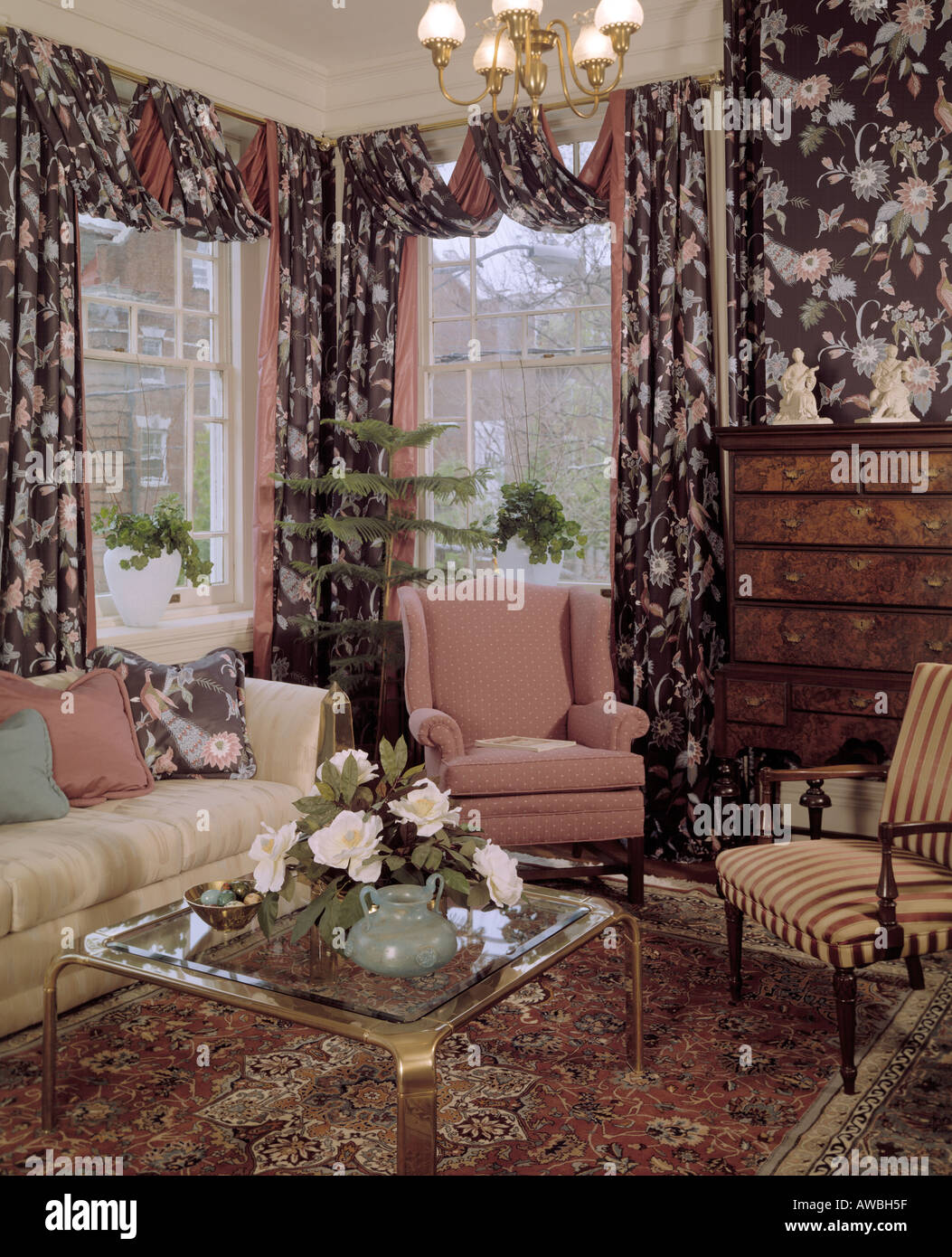 room interior corner windows apartment Stock Photo - Alamy